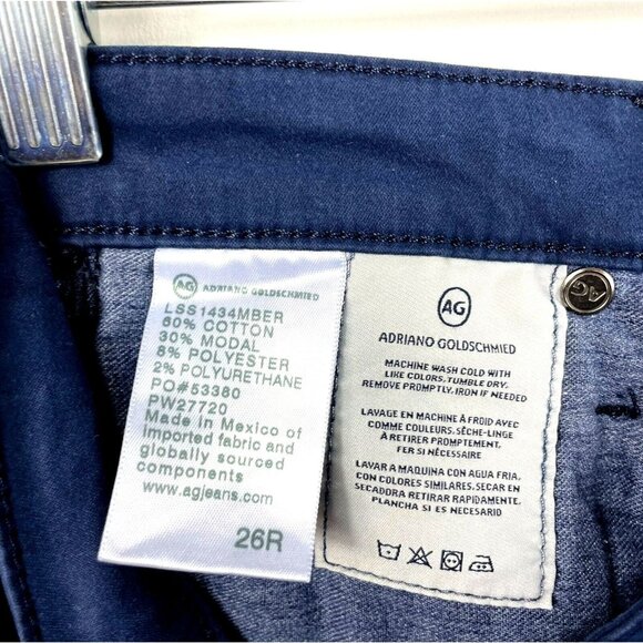 AG Adriano Goldschmied Womens Jeans Size 26 Prima Cigarette Leg Blue 5 Pocket - Picture 7 of 7